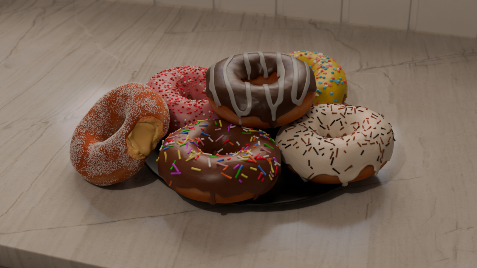render of some donuts