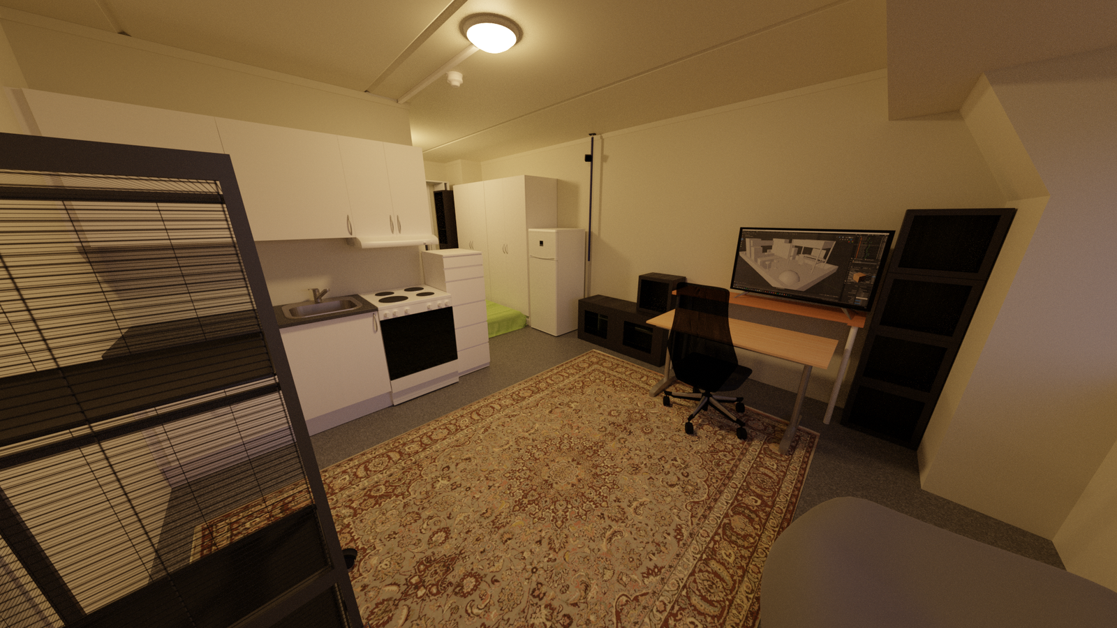 render of an apartment model