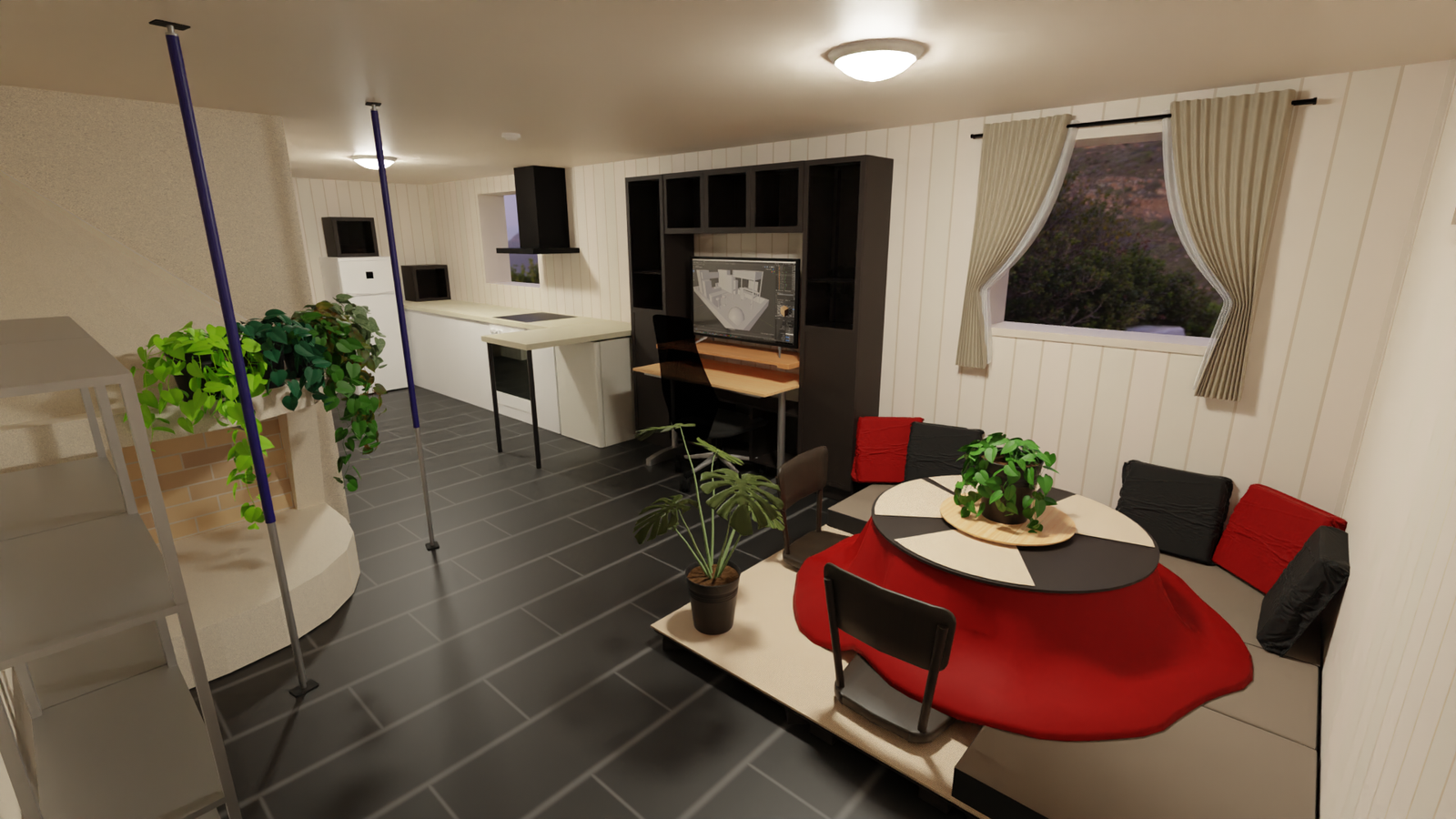 render of an apartment model